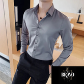 Camisa Masculina Social Slim Fit Britanic