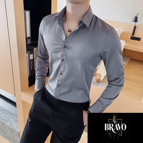 Camisa Masculina Social Slim Fit Britanic