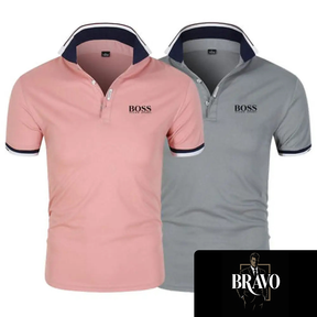 Kit 2 Camisas Polo Alfa Boss - [Compre 1 Leve 2]