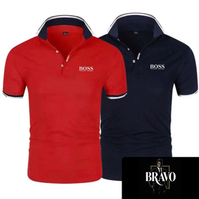 Kit 2 Camisas Polo Alfa Boss - [Compre 1 Leve 2]