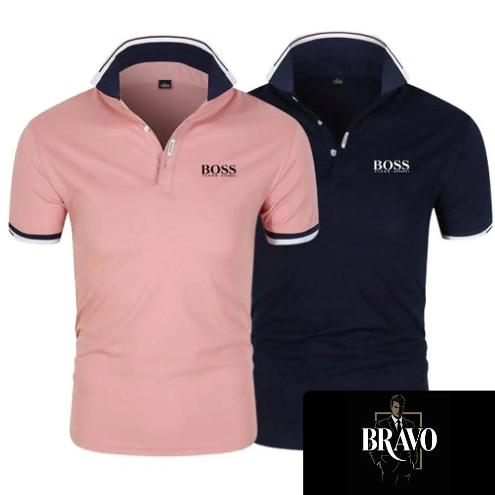 Kit 2 Camisas Polo Alfa Boss - [Compre 1 Leve 2]