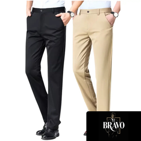 Kit Com 2 Calças Sociais de Alfaiataria Bravo - [Compre 1 e Leve 2]