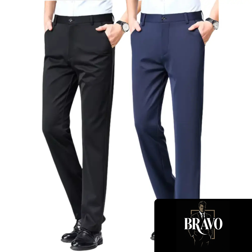 Kit Com 2 Calças Sociais de Alfaiataria Bravo - [Compre 1 e Leve 2]