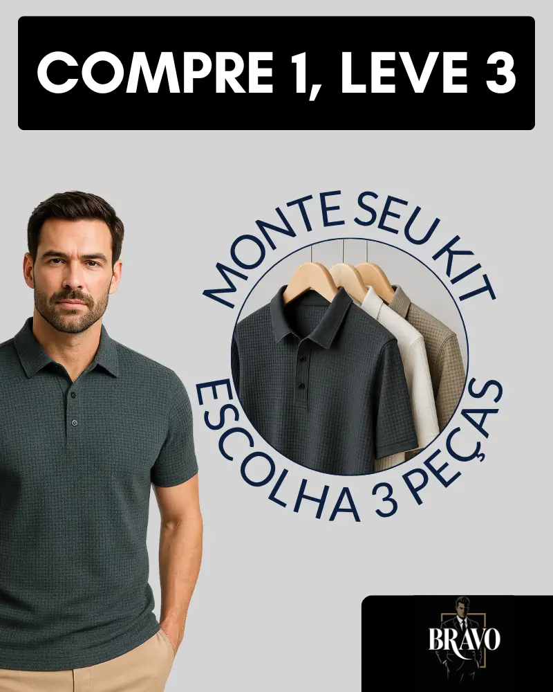 Camisa Polo Gelato™ - [COMPRE 1, LEVE 3] - BLACK FRIDAY 🔥
