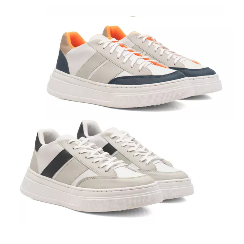 Tênis Masculino Estilo Street Sola Alta – Pague 1 Leve 2 – Você Escolhe as Cores