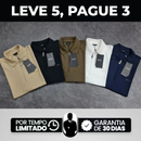 🔥 Kit 5 Polo BOSS Premium com Zíper - Ultimas Unidades