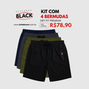 🔥 Kit 4 Bermudas DryFit Premium Performance - Secagem rápida, Bolso com Zíper e Ajuste Anatômico | FRETE GRÁTIS